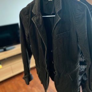 Green corduroy jacket